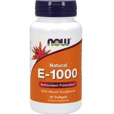 NOW FOODS Vitamin E-1000 IU Natural Mixed Tocopherols 50softgels
