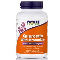 NOW FOODS Quercetin with Bromelain 120vcaps