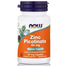 NOW FOODS Zinc Picolinate 50 mg 60caps