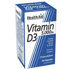 HEALTH AID Vitamin D3 5000i.u, 30Tabs