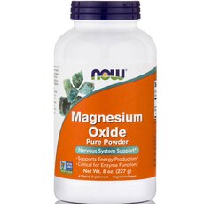NOW FOODS Magnesium Oxide Pure Powder 8 Oz 226.7gr