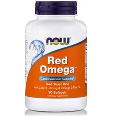 NOW FOODS Red Omega Salmon Oil 1000mg w/CoQ10 60mg 90softgels
