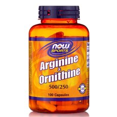 NOW FOODS Sports Arginine & Ornithine 500/250mg 100caps