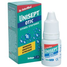 INTERMED UNISEPT Otic Drops Ωτικές σταγόνες για την αφαίρεση της κυψελίδας, 30ml