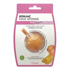 VICAN Wise Beauty KONJAC Face Sponge Ginger Powder Σφουγγάρι Καθαρισμού Προσώπου 1τμχ