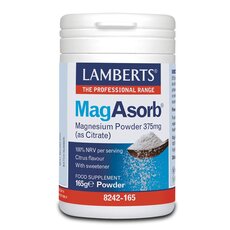 LAMBERTS MagAsorb 375mg as Citrate Powder 165g