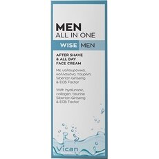 VICAN Wise Men All In One After Shave & All Day Face Cream, 50ml