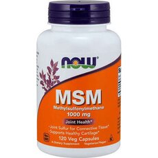  NOW FOODS MSM Συμπλήρωμα για την Υγεία των Αρθρώσεων 1000mg 120 φυτικές κάψουλες, fig. 1 