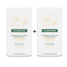  KLORANE Promo Pack Cold Wax Small Strips with Sweet Almond Ταινίες Αποτρίχωσης με Κερί για Πρόσωπο & Ευαίσθητες Περιοχές, 6τεμ (1+1), fig. 1 