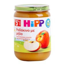  HIPP Φρουτόκρεμα με Ροδάκινο και Μήλο βιολογικής καλλιέργειας μετά τον 5ο μήνα 190γρ, fig. 1 