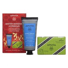  APIVITA Winter Wonders Hypericum Promo Hand Cream Κρέμα Χεριών για Ξηρά & Σκασμένα Χέρια, 50ml & Natural Soap Φυσικό Σαπούνι με Ελιά, 125gr, fig. 1 