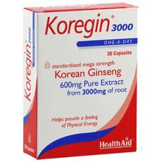  HEALTH AID Koregin 3000 (Korean Ginseng) 30Caps, fig. 1 