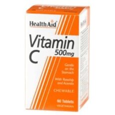  HEALTH AID Vitamin C 500mg 60 Chewable Tabs, fig. 1 