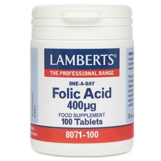 LAMBERTS Folic Acid 400µg Φυλλικό Οξύ 100 tablets