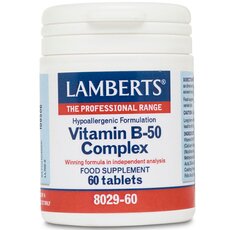 LAMBERTS Vitamin B-50 Complex Σύμπλεγμα Βιταμίνης B 60 Tablets