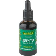HEALTH AID Green Tea Liquid Για Αντιοξειδωτική Δράση & Αδυνάτισμα 50ml