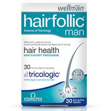 VITABIOTICS Wellman Hairfollic Men Συμπλήρωμα για την Ανδρική Τριχόπτωση 60s
