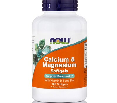NOW FOODS Calcium and Magnesium w/ vitamin D and Zinc 10mg 120softgels
