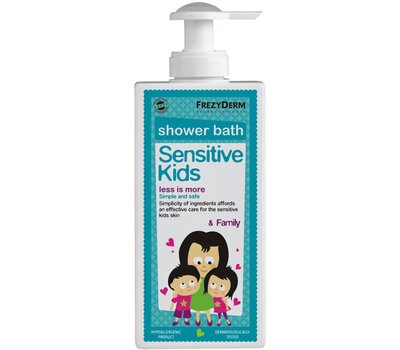 FREZYDERM Πακέτο Προσφοράς Sensitive Kids Shower Bath 200ml + Magic Spray Girl 150ml με Δώρο Αναδιπλούμενο Παγούρι Νερού