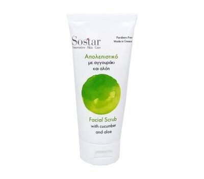  SOSTAR - FOCUS Facial Scrub with Cucumber & Aloe Απολεπιστικό Προσώπου με Αγγουράκι & Αλόη, 75ml, fig. 1 