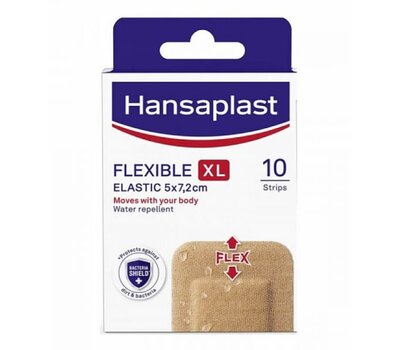  HANSAPLAST Flexible XL Strips Ελαστικά Επιθέματα, 5x7,2cm, 10τεμ, fig. 1 