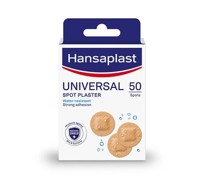  HANSAPLAST Universal Spot Plaster Στρογγυλά Επιθέματα για την Κάλυψη & Προστασία Μικρών Πληγών, 50τεμ, fig. 1 