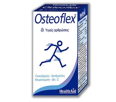  HEALTH AID Osteoflex Γλυκοσαμίνη, Χονδροϊτίνη, Turmeric, Vit-C 30 Ταμπλέτες, fig. 1 