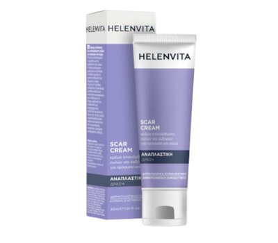  HELENVITA Scar Cream Κρέμα Aνάπλασης και Επανόρθωσης Ουλών για Πρόσωπο & Σώμα, 30ml, fig. 1 