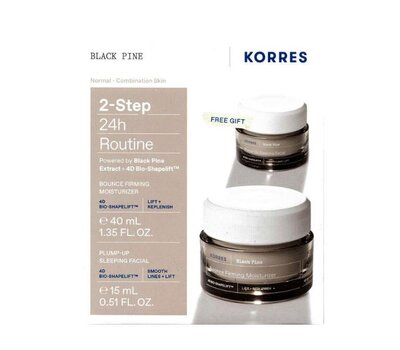  KORRES Promo 2-Step 24h Routine Μαύρη Πεύκη, Κρέμα Ημέρας για Σύσφιγξη & Lifting Κανονικές & Μικτές Επιδερμίδες 40ml & Δώρο Black Pine Κρέμα Νυκτός για Σύσφιξη & Lifting 15ml, fig. 1 