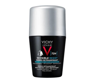  VICHY Homme Invisible Resist 72H Ανδρικό Αποσμητικό Roll-On Κατά των Σημαδιών & της Έντονης Εφίδρωσης, 50ml, fig. 1 