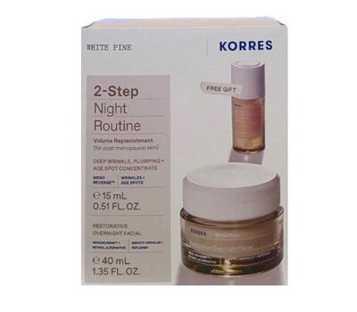  KORRES Promo 2-Step Night Routine Λευκή Πεύκη Κρέμα Νύχτας για Αναπλήρωση Όγκου, 40ml & Δώρο Ορός Προσώπου Λευκή Πεύκη για Αναπλήρωση Όγκου, 15ml, fig. 1 