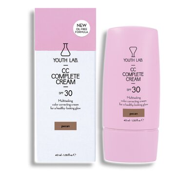  YOUTH LAB CC Complete Cream Pecan (Very Dark) Καλυπτική Κρέμα Ολικής Αναδόμησης SPF30, 40ml, fig. 1 