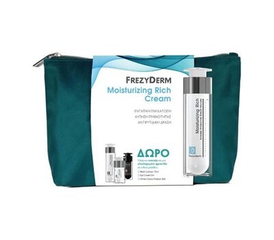  FREZYDERM Promo με Moisturizing Rich Cream (45+) 50ml, Neck contour 15ml, Eye Cream 5ml, Velvet Colors Medium 2ml, fig. 1 