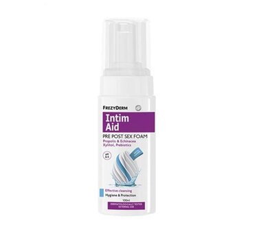  FREZYDERM Intim Aid Pre Post Sex Foam Αφρός Καθαρισμού για Ευαίσθητη Περιοχή pH4.5, 100ml, fig. 1 