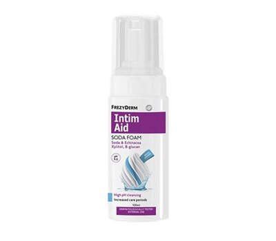  FREZYDERM Intim Aid Soda Foam Αφρός Καθαρισμού για Ευαίσθητη Περιοχή με Υψηλό pH 9.0, 100ml, fig. 1 