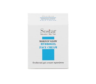  SOSTAR Mornin'Glow Hydrogel Cream Eνυδατική Κρέμα Προσώπου, 50ml, fig. 1 