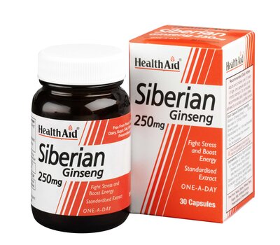  HEALTH AID Siberian Ginseng 250mg 30Caps, fig. 1 