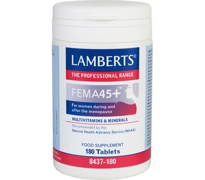 LAMBERTS Fema 45+ Πολυβιταμίνες για Γυναίκες στην Εμμηνόπαυση και μετά 180 Ταμπλέτες