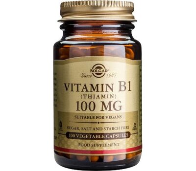  SOLGAR VITAMIN B-1 100mg veg.caps 100s, fig. 1 