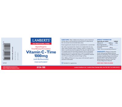  LAMBERTS Vitamin C 1000mg Time Release 60Tabs, fig. 2 