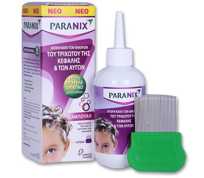 PARANIX Shampoo Εξαλείφει Ψείρες & Κόνιδες με μία Εφαρμογή 200ml